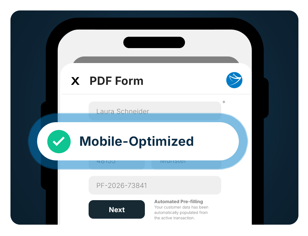 PDF form adapts from desktop to smartphone